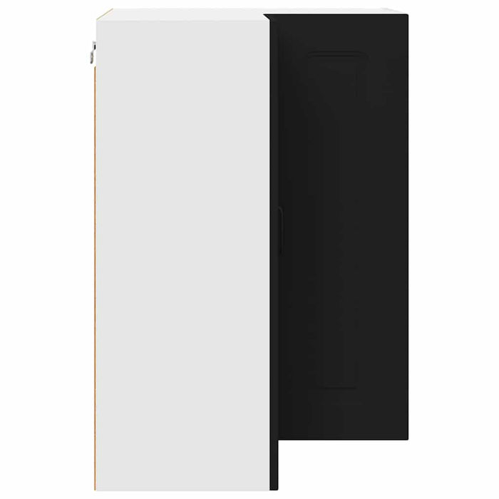 Kitchen Wall Cabinet Black 57 X 57 X 80 Cm Engineered Wood Nnaixp