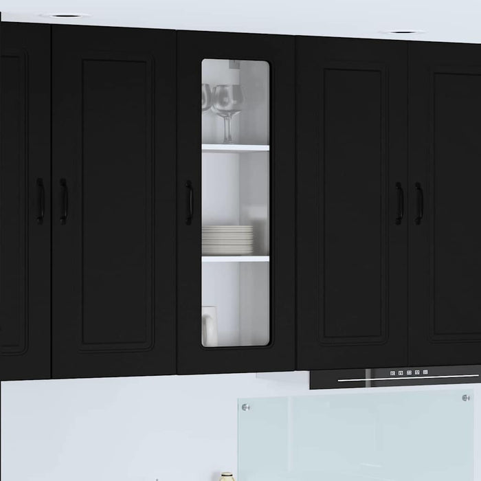 Kitchen Wall Cabinet Black 40 X 31 X 100 Cm Engineered Wood Nnaiap