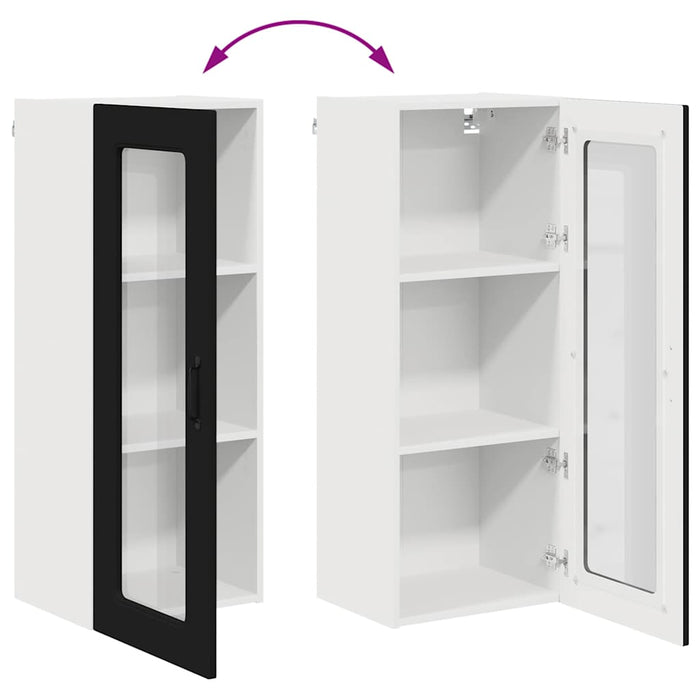 Kitchen Wall Cabinet Black 40 X 31 X 100 Cm Engineered Wood Nnaiap