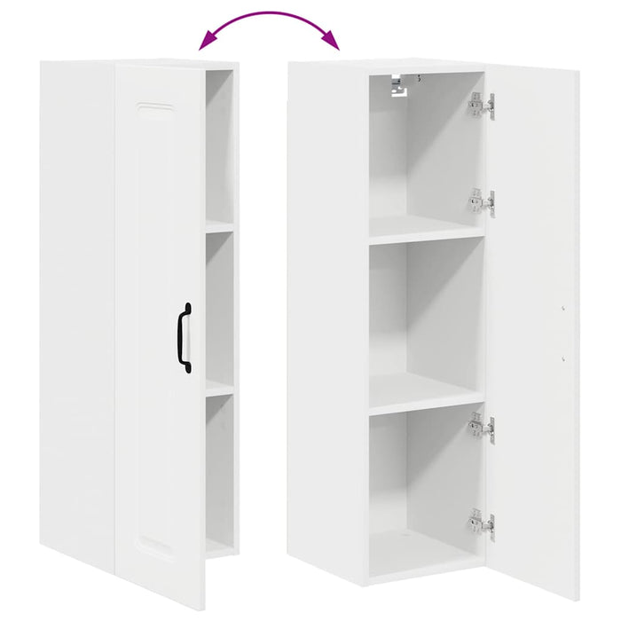 Kitchen Wall Cabinet White 30 X 31 X 100 Cm Engineered Wood Nnaipa