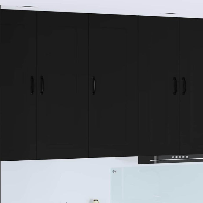 Kitchen Wall Cabinet Black 40 X 31 X 100 Cm Engineered Wood Nnailp