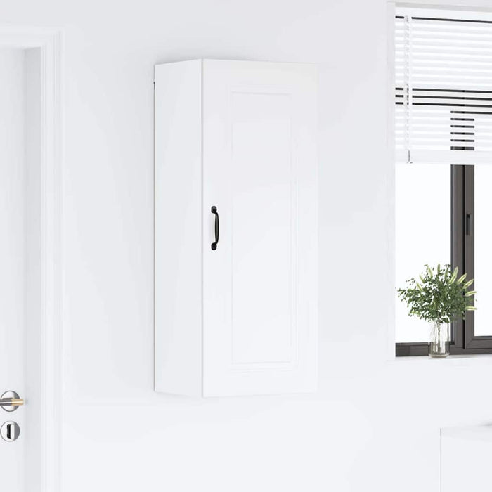 Kitchen Wall Cabinet Glossy Look White 40 X 31 X 100 Cm Nnailn