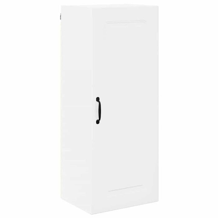 Kitchen Wall Cabinet Glossy Look White 40 X 31 X 100 Cm Nnailn