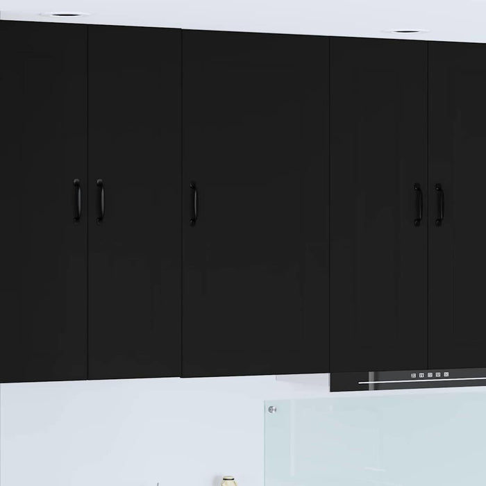 Kitchen Wall Cabinet Black 50 X 31 X 100 Cm Engineered Wood Nnaiip