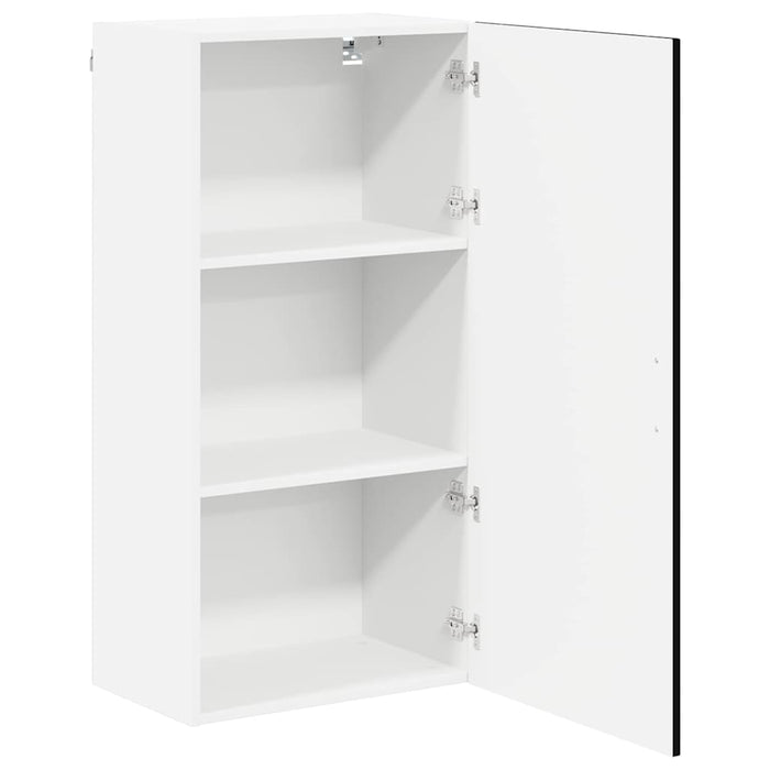 Kitchen Wall Cabinet Black 50 X 31 X 100 Cm Engineered Wood Nnaiip