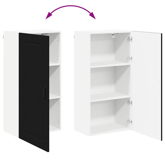 Kitchen Wall Cabinet Black 50 X 31 X 100 Cm Engineered Wood Nnaiip