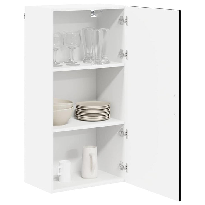 Kitchen Wall Cabinet Black 50 X 31 X 100 Cm Engineered Wood Nnaiip