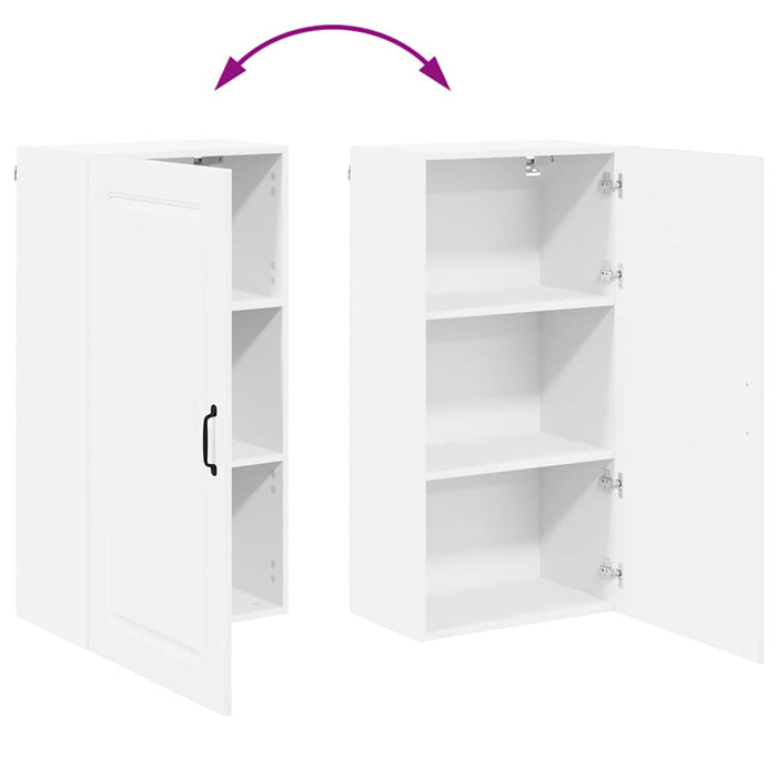 Kitchen Wall Cabinet Glossy Look White 50 X 31 X 100 Cm Nnaiin