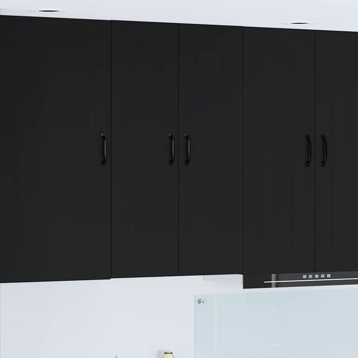 Kitchen Wall Cabinet Black 60 X 31 X 100 Cm Engineered Wood Nnainp