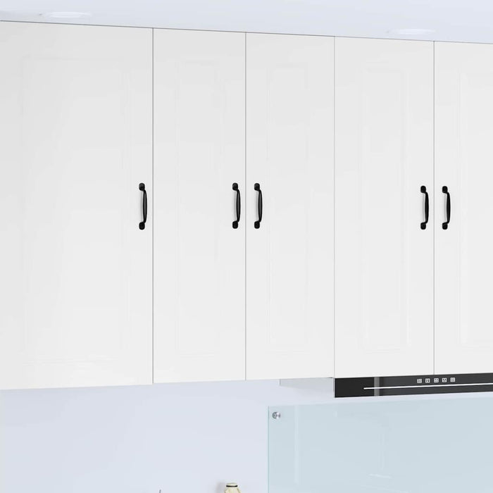 Kitchen Wall Cabinet Glossy Look White 60 X 31 X 100 Cm Nnainn