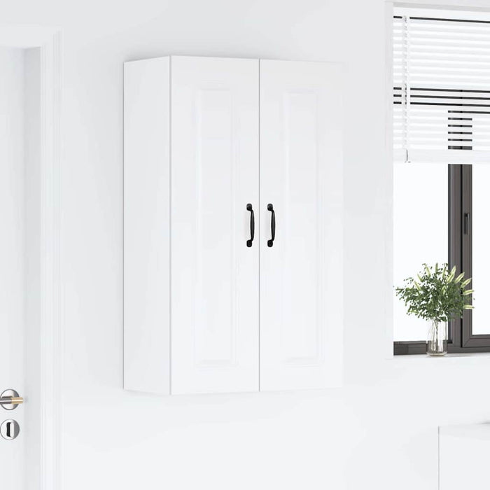 Kitchen Wall Cabinet Glossy Look White 60 X 31 X 100 Cm Nnainn