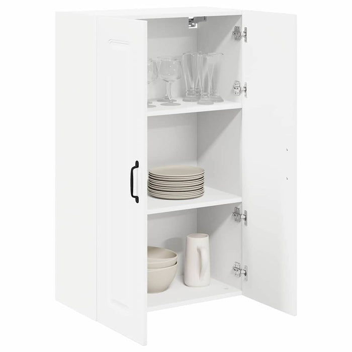 Kitchen Wall Cabinet Glossy Look White 60 X 31 X 100 Cm Nnainn