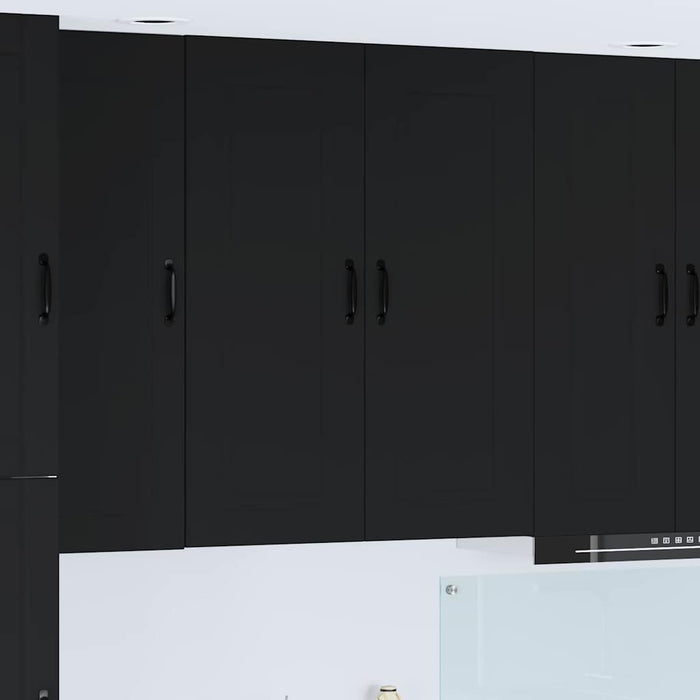 Kitchen Wall Cabinet Black 80 X 31 X 100 Cm Engineered Wood Nnaikp