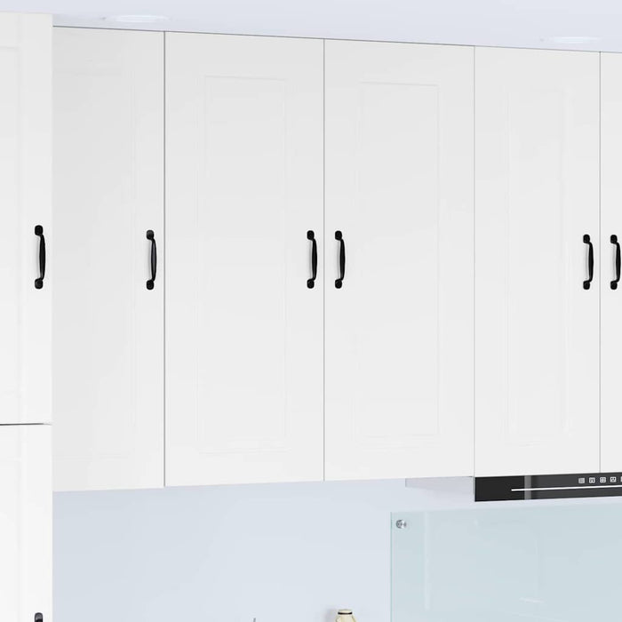 Kitchen Wall Cabinet Glossy Look White 80 X 31 X 100 Cm Nnaikn
