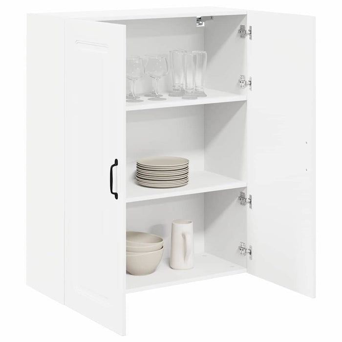 Kitchen Wall Cabinet Glossy Look White 80 X 31 X 100 Cm Nnaikn