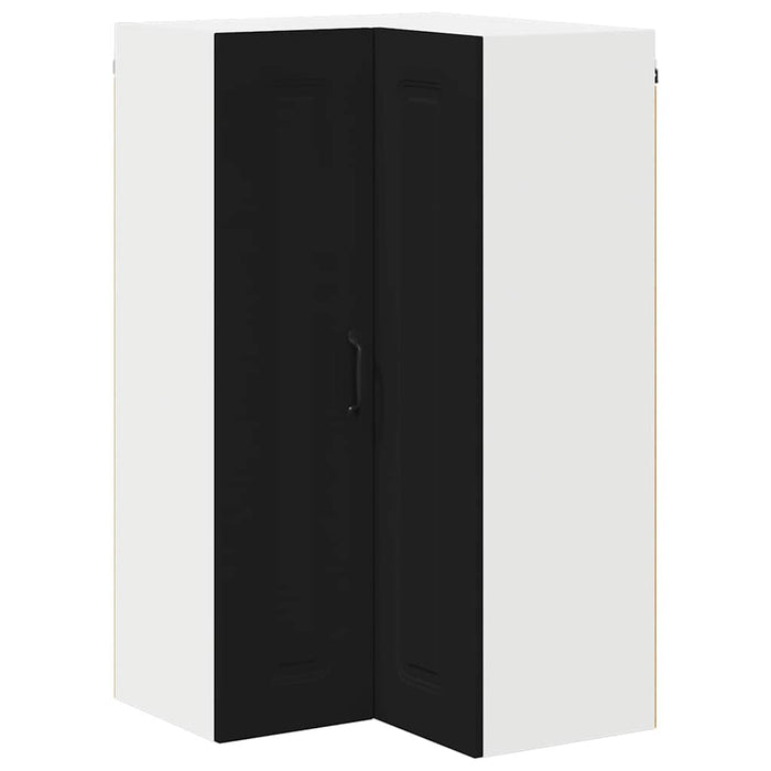 Kitchen Wall Cabinet Black 57 X 57 X 100 Cm Engineered Wood Nnanop