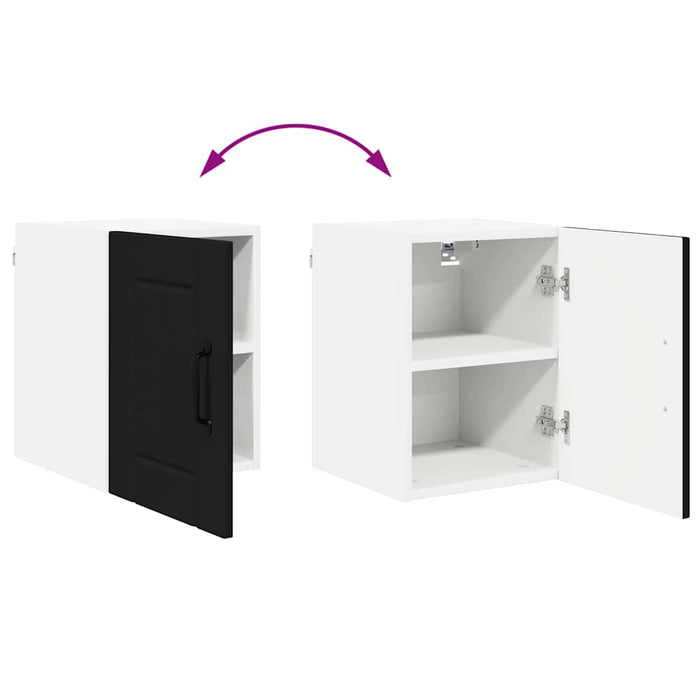 Kitchen Wall Cabinet Black 30 X 31 X 40 Cm Engineered Wood Nnanpl