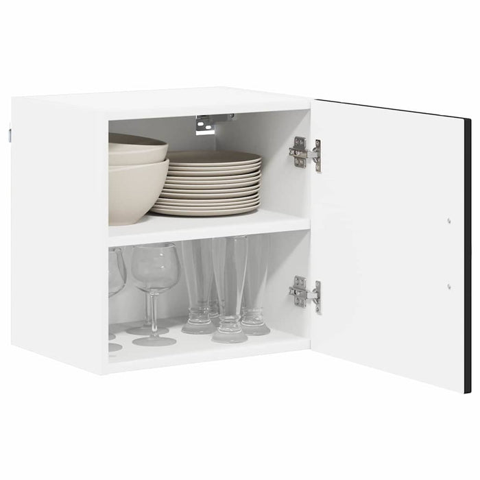 Kitchen Wall Cabinet With Shelf 2 Pcs Black 40 X 31 X 40 Cm Nnanii