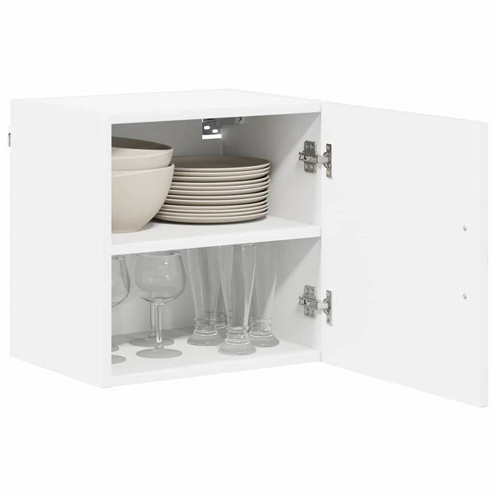Kitchen Wall Cabinet Glossy Look White 40 X 31 X 40 Cm Nnannx