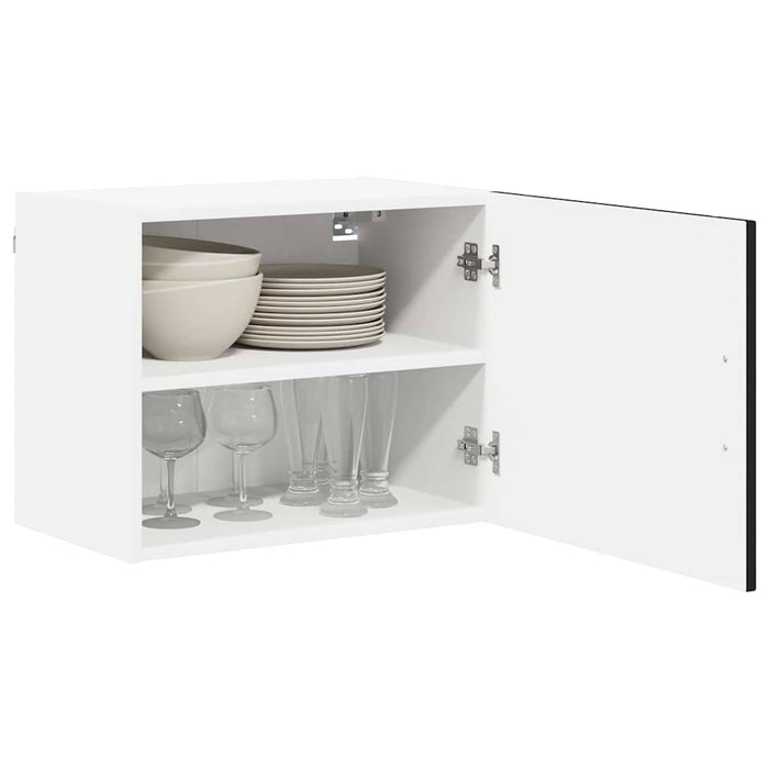 Kitchen Wall Cabinet With Shelf 2 Pcs Black 50 X 31 X 40 Cm Nnanki