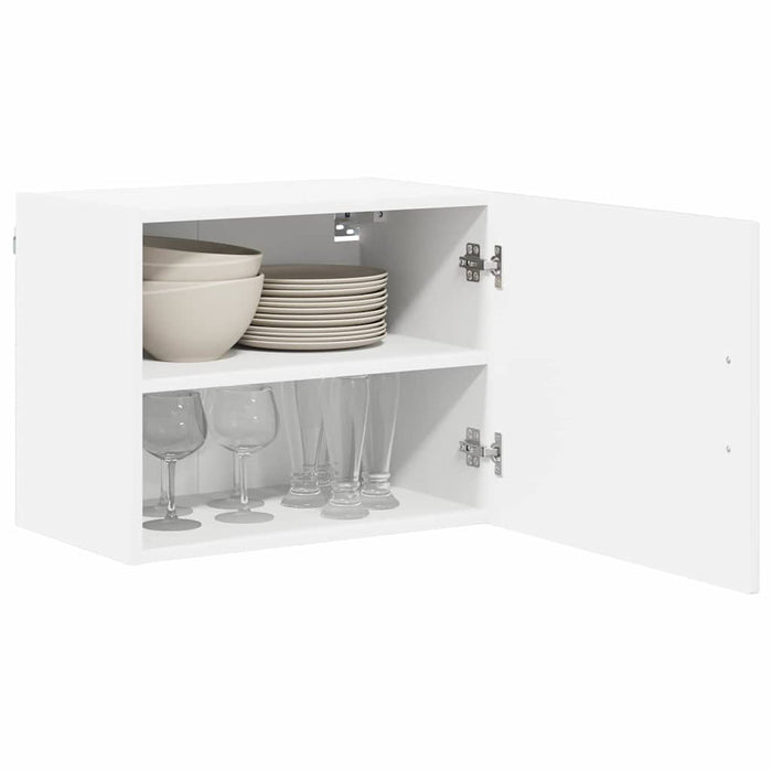 Kitchen Wall Cabinet Glossy Look White 50 X 31 X 40 Cm Nnakbx