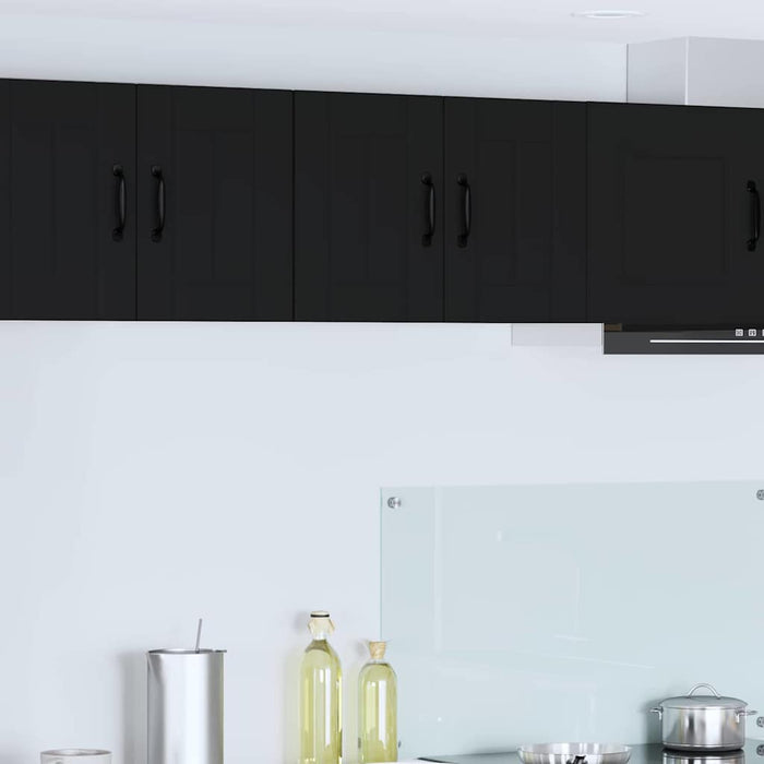 Kitchen Wall Cabinet Black 60 X 31 X 40 Cm Engineered Wood Nnakol