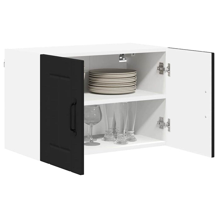 Kitchen Wall Cabinet Black 60 X 31 X 40 Cm Engineered Wood Nnakol