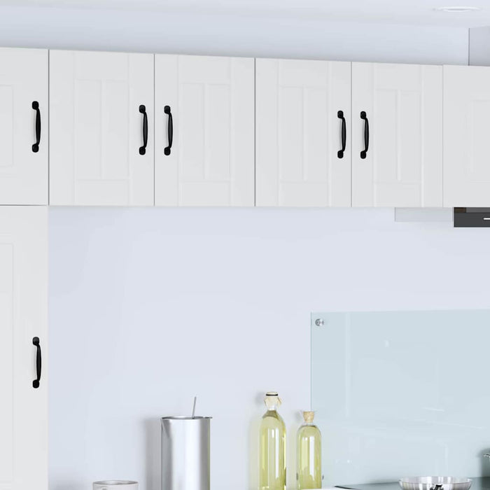 Kitchen Wall Cabinets 2 Pcs Glossy Look White 60 X 31 X 40 Cm Nnakxt