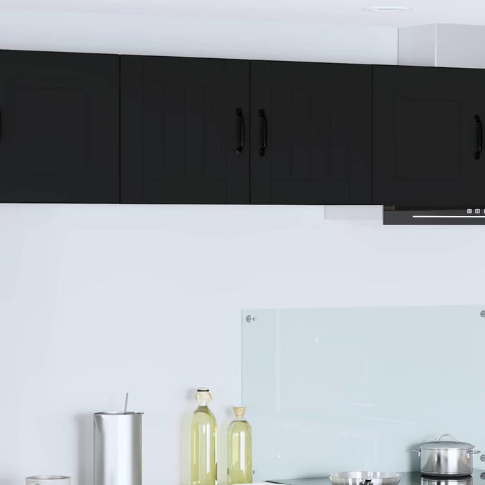 Kitchen Wall Cabinet Black 80 X 31 X 40 Cm Engineered Wood Nnaktp