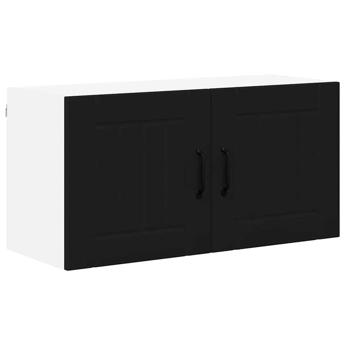 Kitchen Wall Cabinet Black 80 X 31 X 40 Cm Engineered Wood Nnaktp