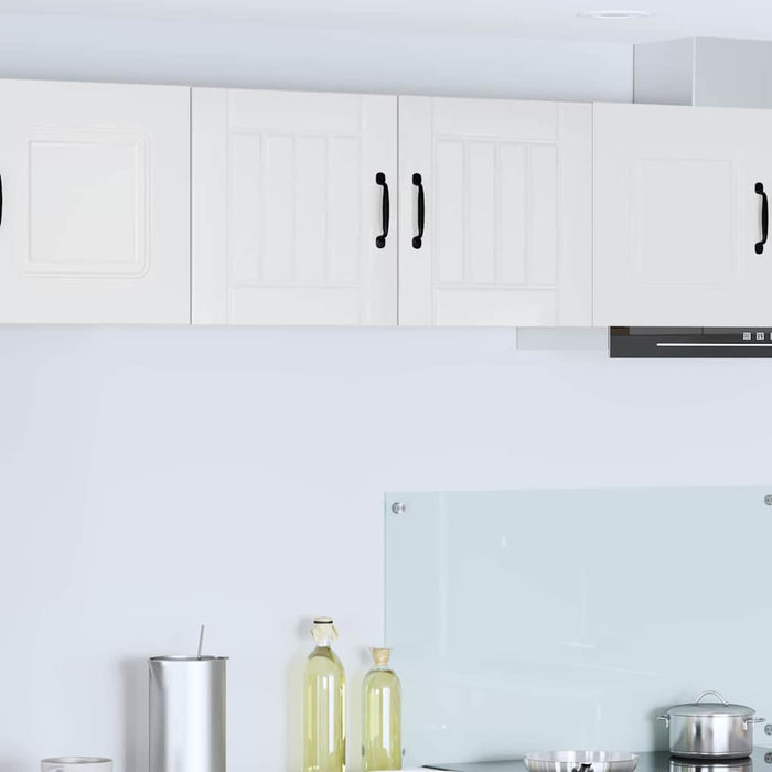 Kitchen Wall Cabinet Glossy Look White 80 X 31 X 40 Cm Nnaktn