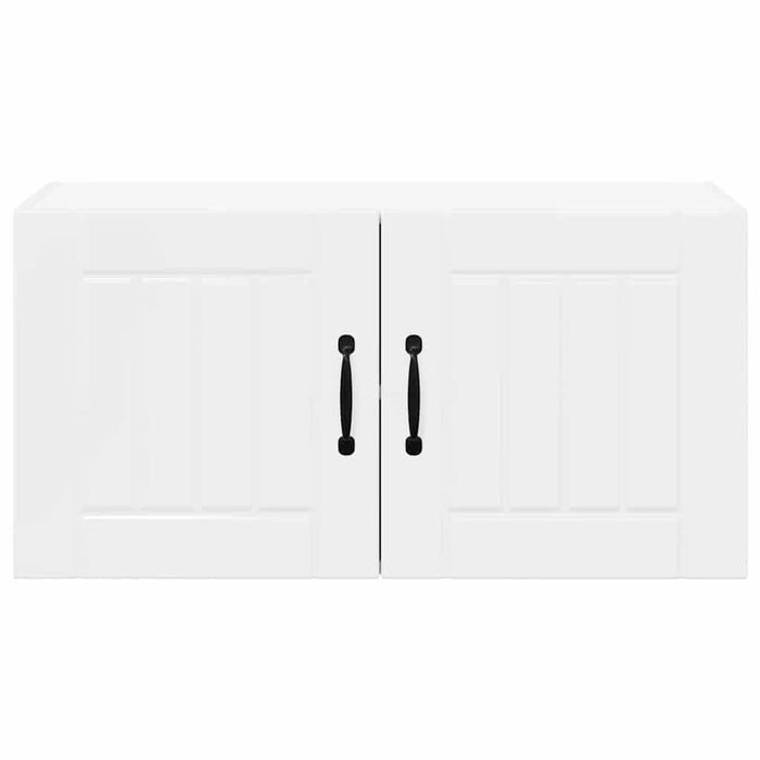 Kitchen Wall Cabinet Glossy Look White 80 X 31 X 40 Cm Nnaktn