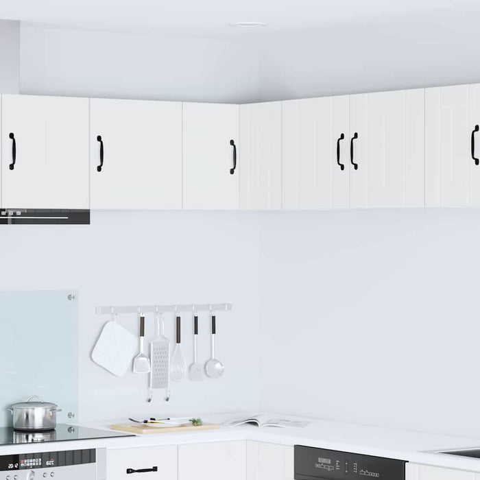 Kitchen Wall Cabinet White 57 X 57 X 40 Cm Engineered Wood Nnakpp