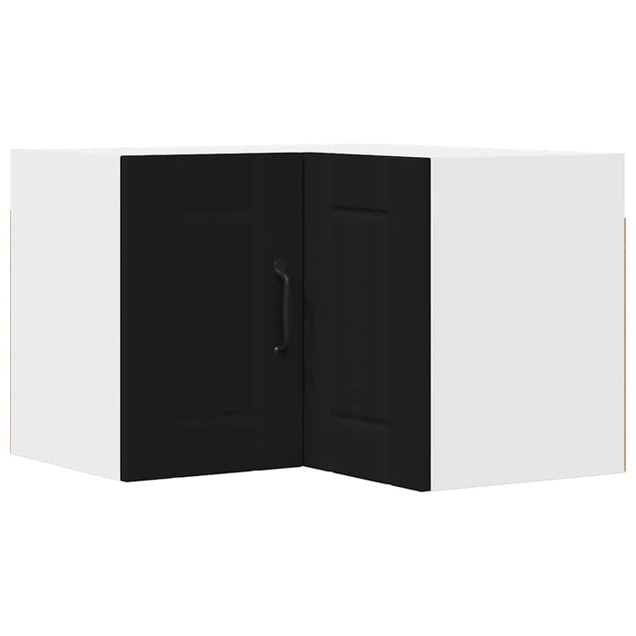Kitchen Wall Cabinet Black 57 X 57 X 40 Cm Engineered Wood Nnakpl