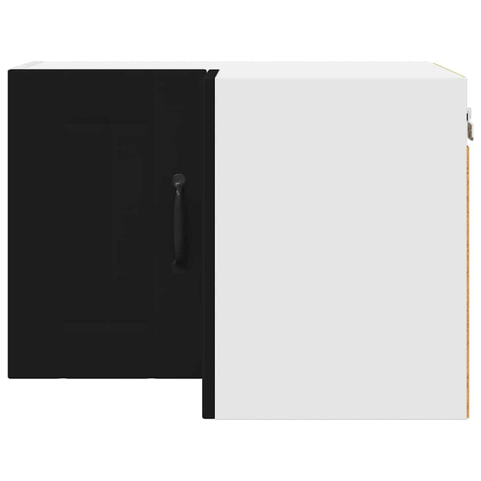 Kitchen Wall Cabinet Black 57 X 57 X 40 Cm Engineered Wood Nnakpl