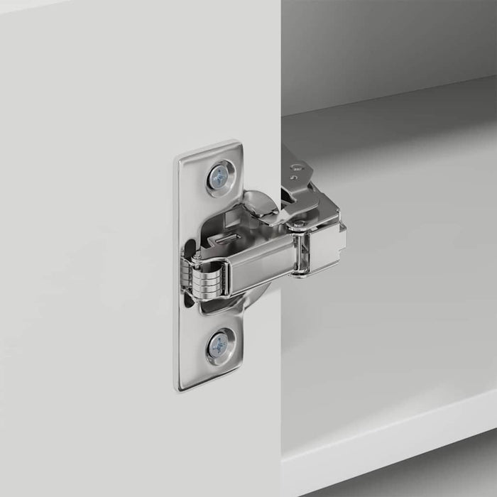 Kitchen Wall Cabinet Glossy Look White 57 X 57 X 40 Cm Nnakpk