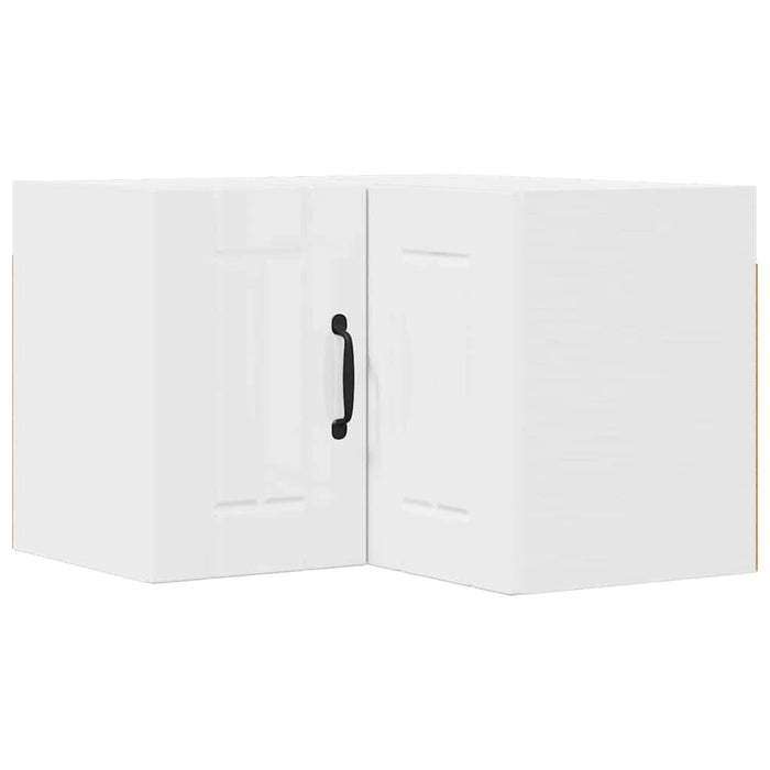 Kitchen Wall Cabinet Glossy Look White 57 X 57 X 40 Cm Nnakpk