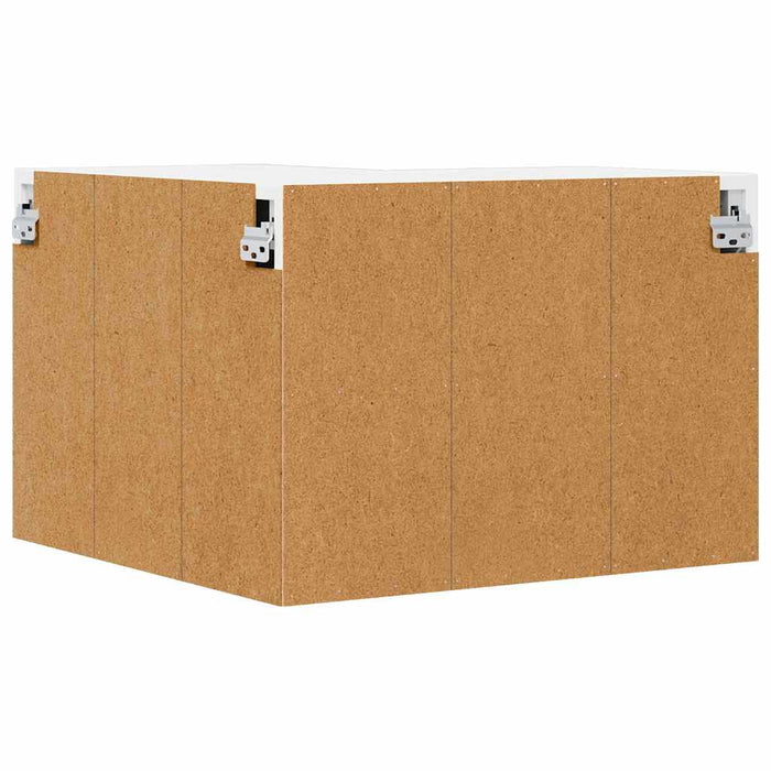 Kitchen Wall Cabinet Glossy Look White 57 X 57 X 40 Cm Nnakpk