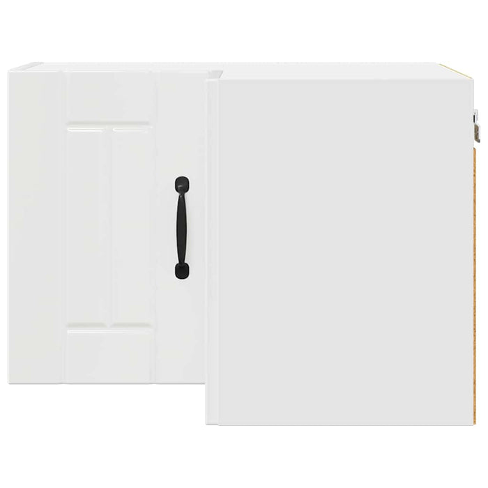 Kitchen Wall Cabinet Glossy Look White 57 X 57 X 40 Cm Nnakpk