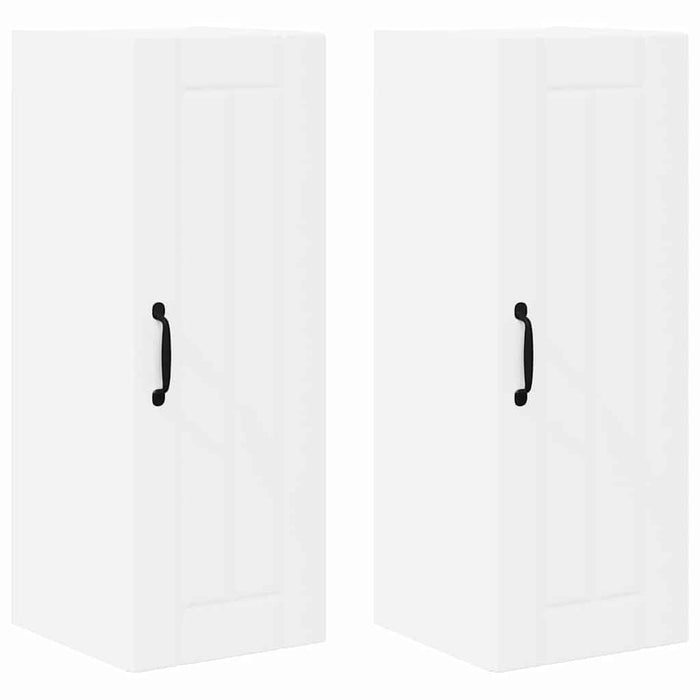 Kitchen Wall Cabinet With Shelf 2 Pcs White 30 X 31 X 80 Cm Nnpbbl