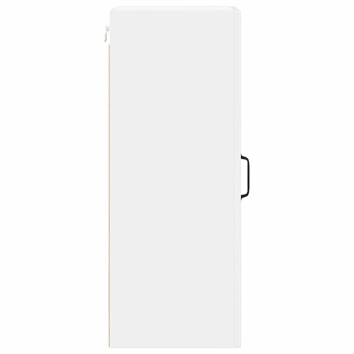 Kitchen Wall Cabinet Glossy Look White 30 X 31 X 80 Cm Nnpbot