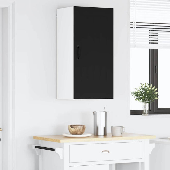 Kitchen Wall Cabinet Black 40 X 31 X 80 Cm Engineered Wood Nnpbxl