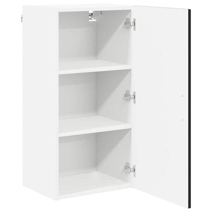 Kitchen Wall Cabinet Black 40 X 31 X 80 Cm Engineered Wood Nnpbxl