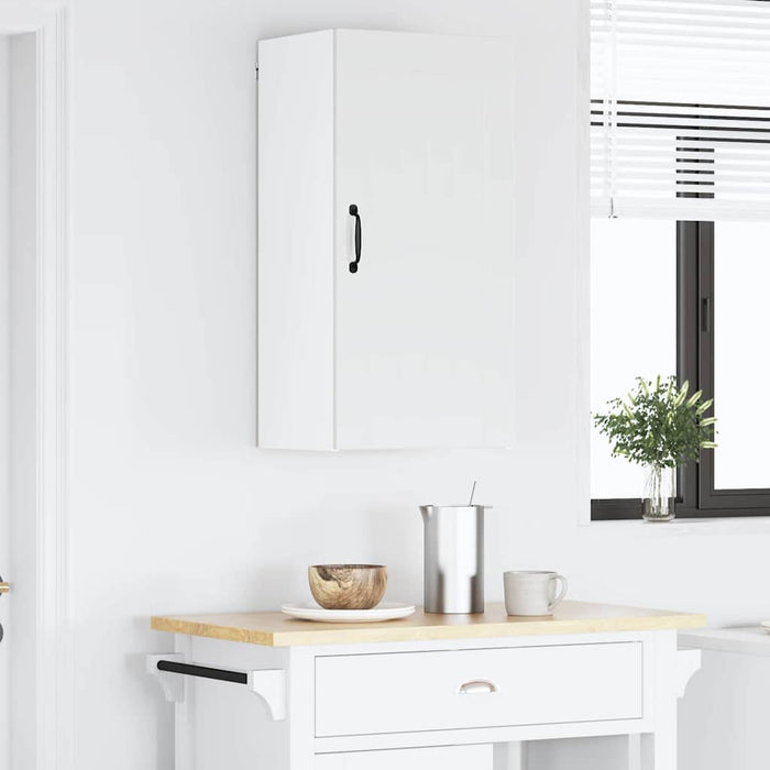 Kitchen Wall Cabinet Glossy Look White 40 X 31 X 80 Cm Nnpbxk