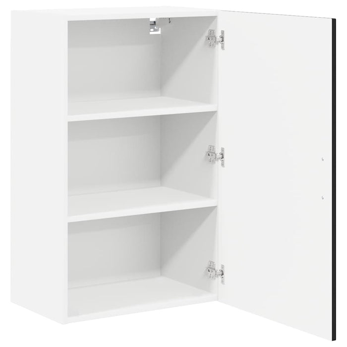 Kitchen Wall Cabinet Black 50 X 31 X 80 Cm Engineered Wood Nnpbtl