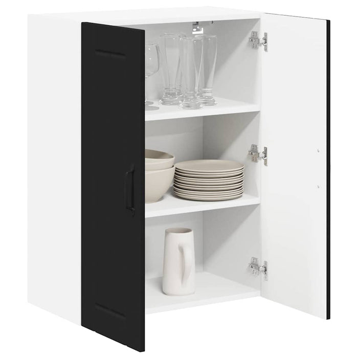 Kitchen Wall Cabinet Black 60 X 31 X 80 Cm Engineered Wood Nnpbal