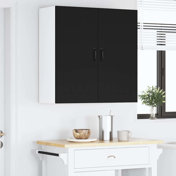 Kitchen Wall Cabinet Black 80 X 31 X 80 Cm Engineered Wood Nnpbpl