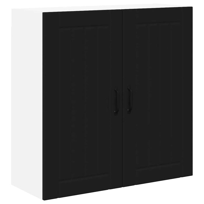Kitchen Wall Cabinet Black 80 X 31 X 80 Cm Engineered Wood Nnpbpl