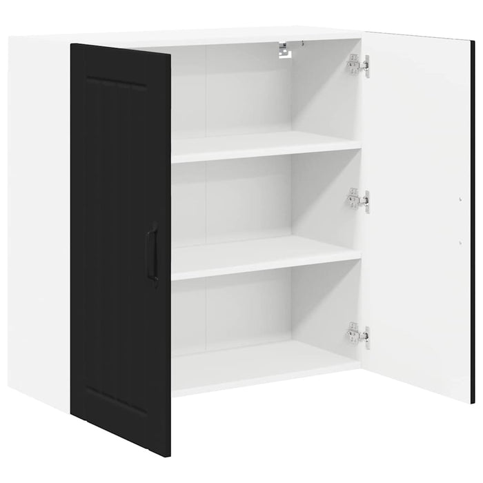 Kitchen Wall Cabinet Black 80 X 31 X 80 Cm Engineered Wood Nnpbpl