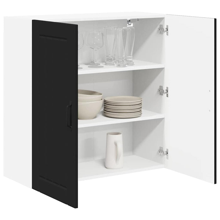 Kitchen Wall Cabinet Black 80 X 31 X 80 Cm Engineered Wood Nnpbpl